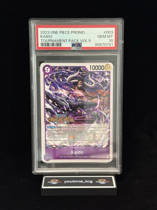 2023 One Piece Promos Tournament Pack Vol.5 Kaido #003 PSA 10