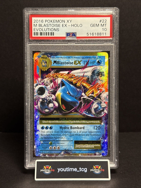 2016 Pokemon Xy Evolutions M Blastoise Ex #22 PSA 10