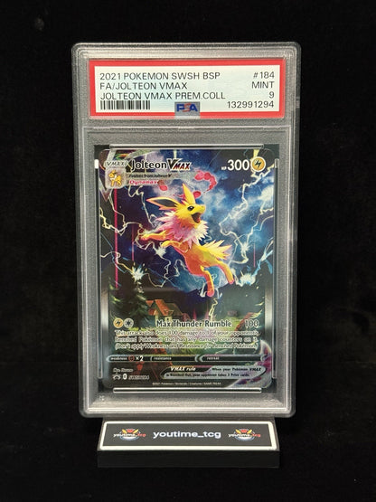2021 Pokemon Swsh Black Star Promo Fa Jolteon Vmax #184 PSA 9