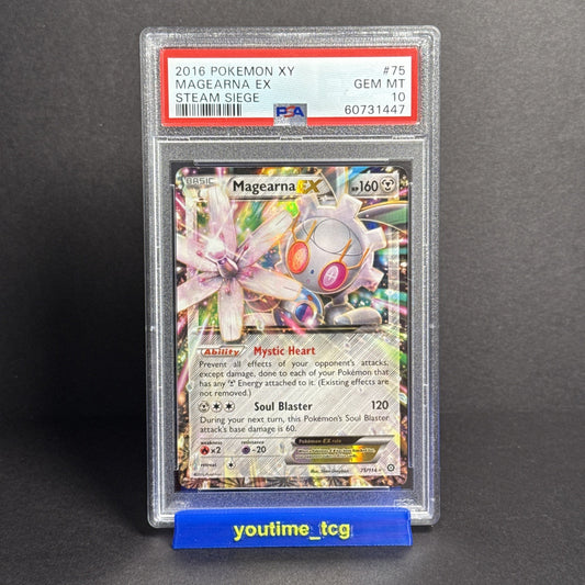 2016 Pokemon Xy Steam Siege Magearna Ex #75 PSA 10