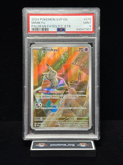 2024 Pokemon Svp En-Sv Black Star Promo Mimikyu #075 PSA 9 (Mis-labeled PC)