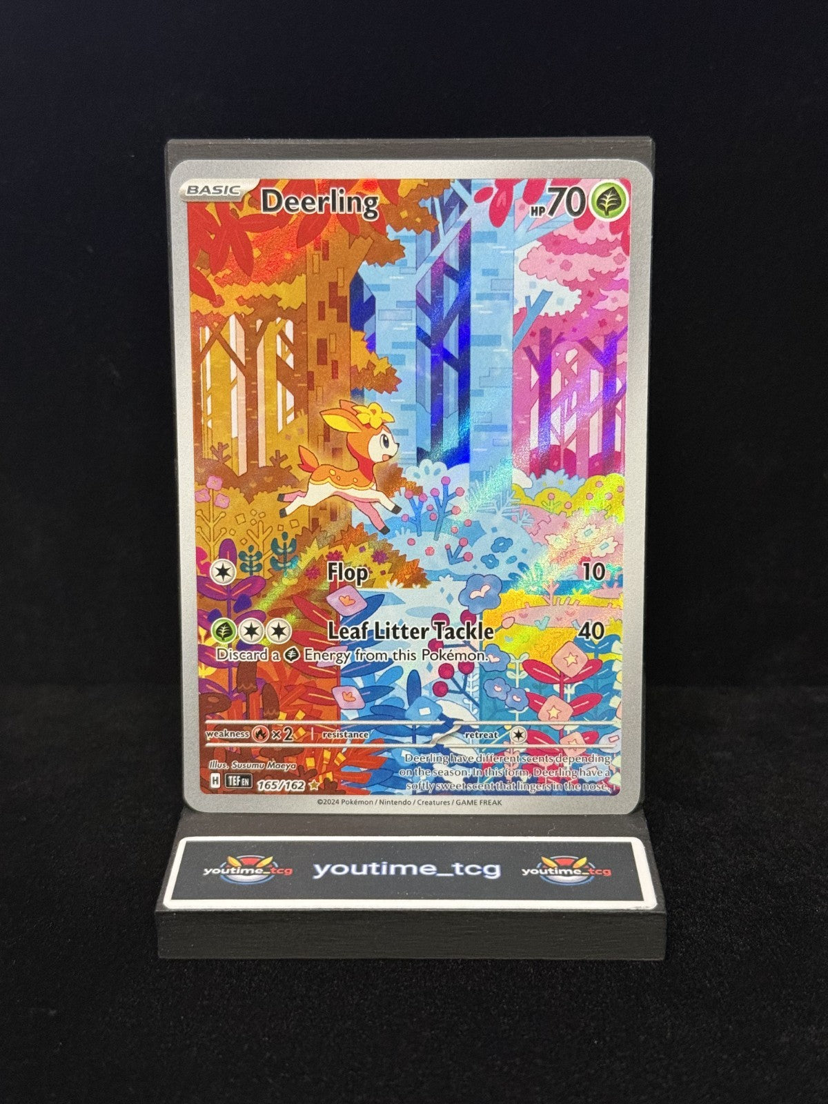 Pokemon Temporal Forces Illustration Rare Deerling #165