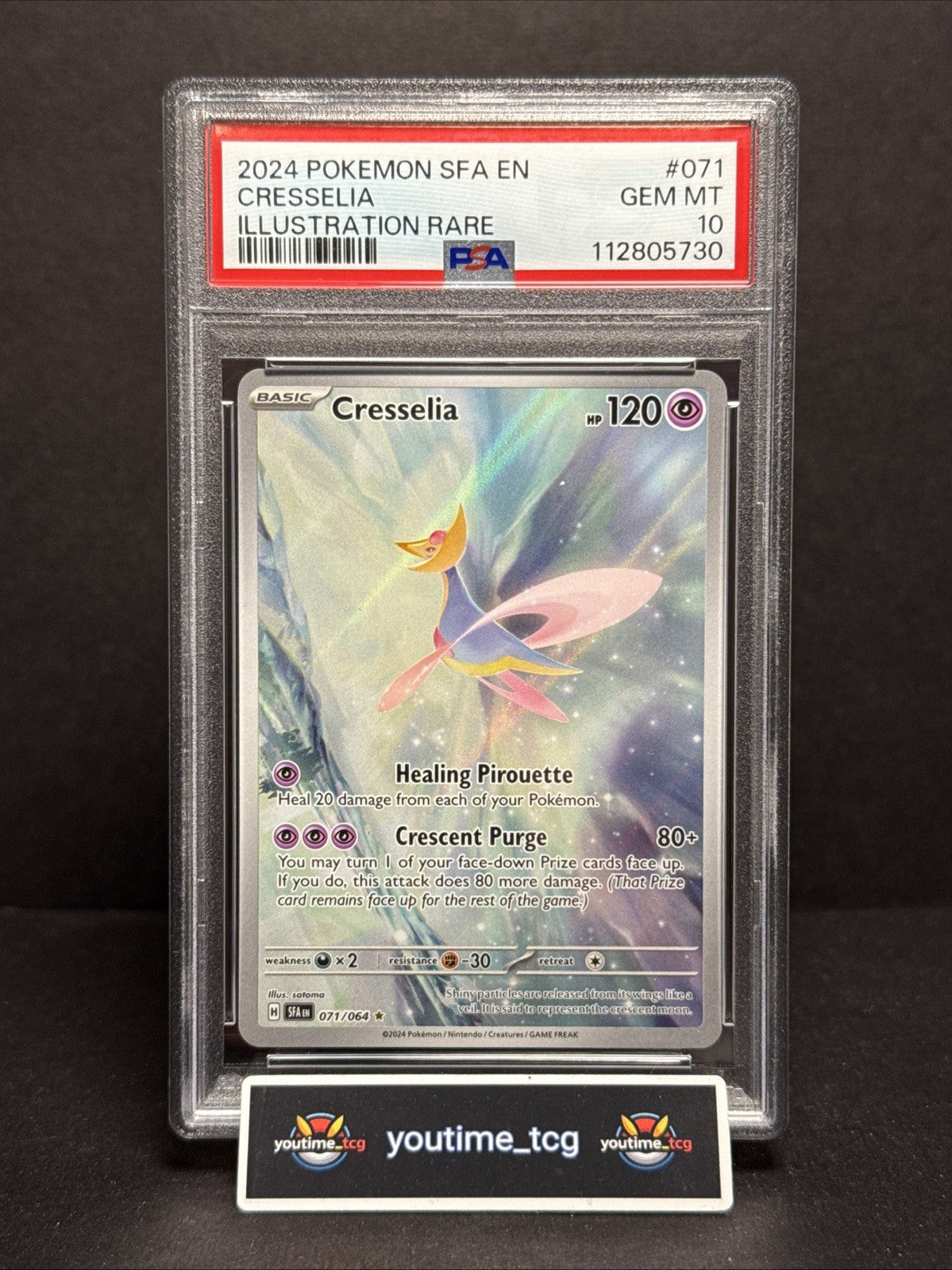 2024 Pokemon Sfa En-Shrouded Fable Illustration Rare Cresselia #071 PSA 10
