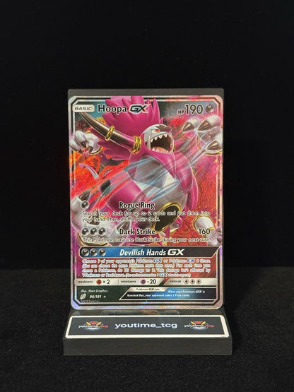 Pokemon Team Up Ultra Rare Hoopa GX #96 Lightly Played