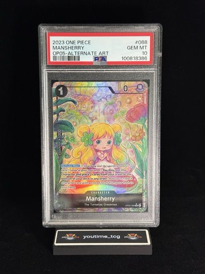2023 One Piece Op05-Awakening Of The New Era AA Mansherry #088 PSA 10