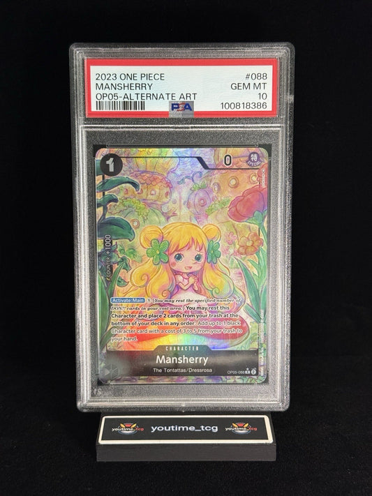 2023 One Piece Op05-Awakening Of The New Era AA Mansherry #088 PSA 10