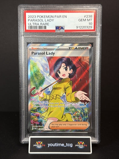 2023 Pokemon Par En-Paradox Rift Parasol Lady #238 PSA 10