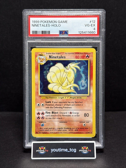 1999 Pokemon Game Ninetales-Holo #12 PSA 4