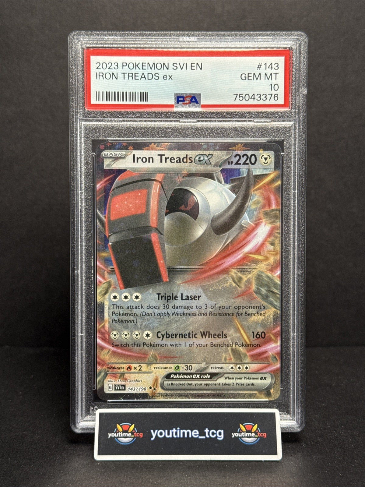 2023 Pokemon Svi En-Scarlet & Violet Iron Treads Ex #143 PSA 10