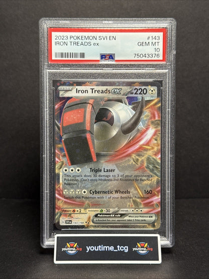 2023 Pokemon Svi En-Scarlet & Violet Iron Treads Ex #143 PSA 10