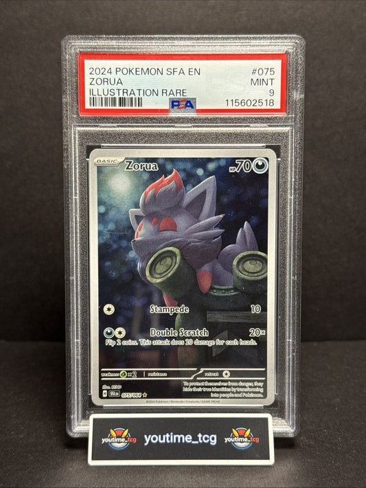 2024 Pokemon Sfa En-Shrouded Fable Illustration Rare Zorua #075 PSA 9