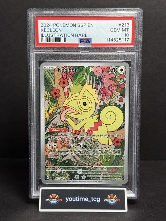 2024 Pokemon Ssp En-Surging Sparks Illustration Rare Kecleon #213 PSA 10