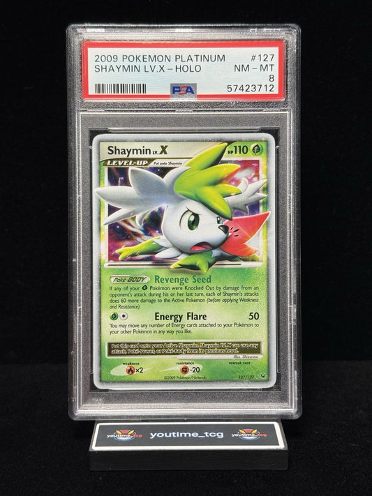 2009 Pokemon Platinum Shaymin Lv.X-Holo #127 PSA 8