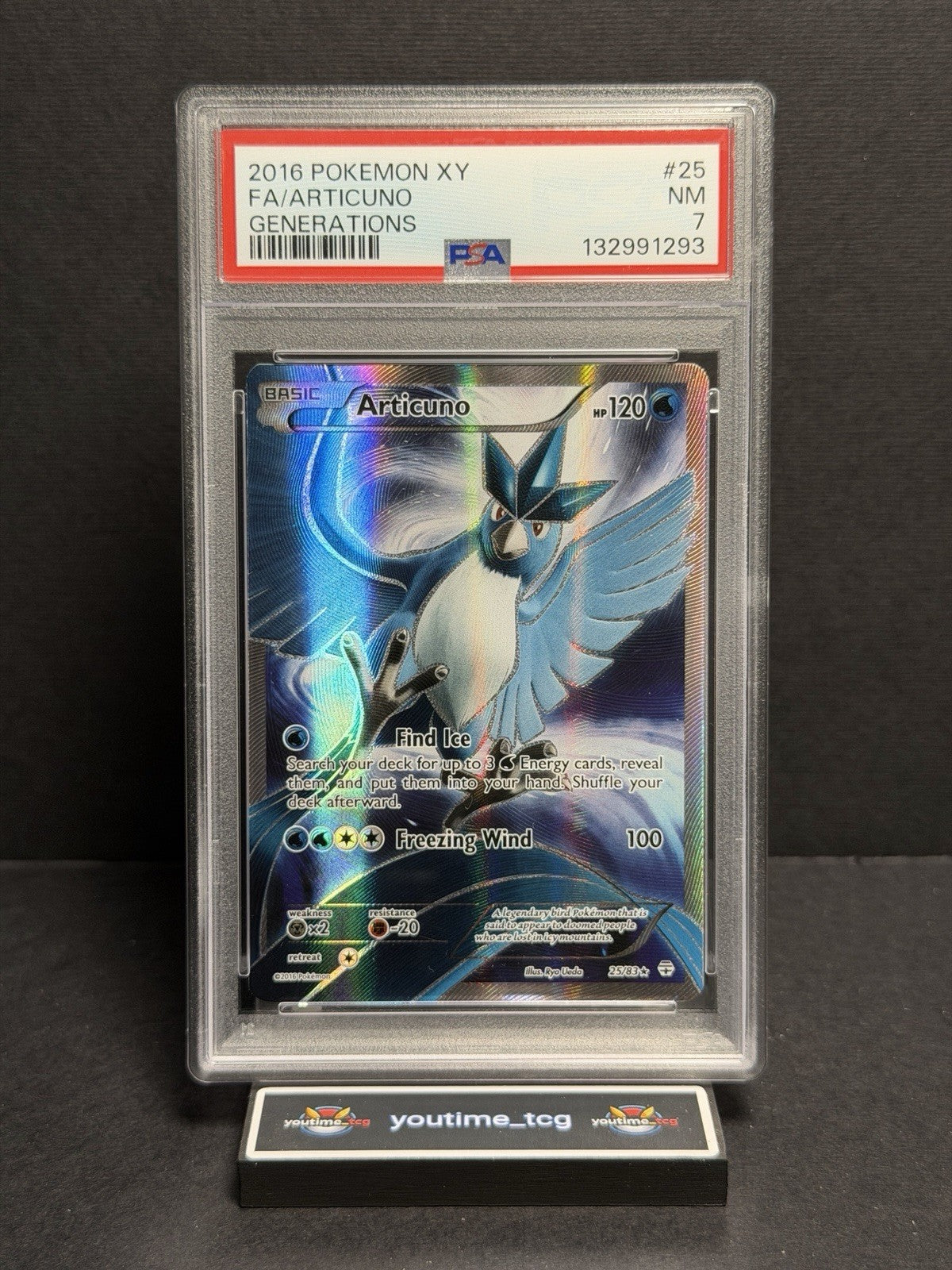 2016 Pokemon Xy Generations Fa Articuno #25 PSA 7