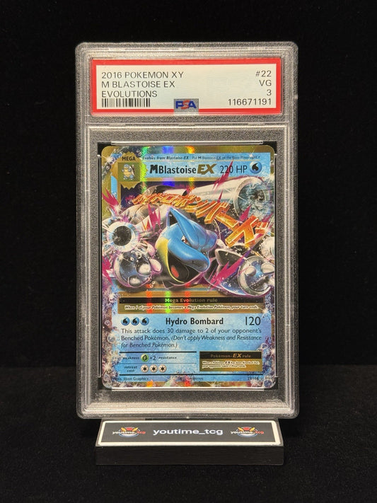 2016 Pokemon Xy Evolutions M Blastoise Ex #22 PSA 3