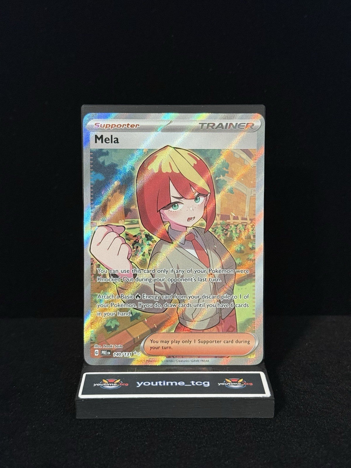 Pokemon Prismatic Evolutions Ultra Rare Mela #140