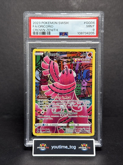 2023 Pokemon Sword And Shield Crown Zenith Fa Oricorio #GG04 PSA 9