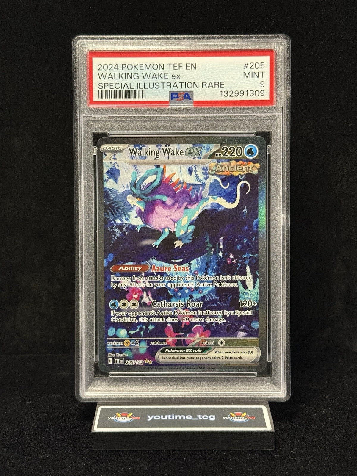2024 Tef En-Temporal Forces Special Illustration Rare Walking Wake Ex #205 PSA 9