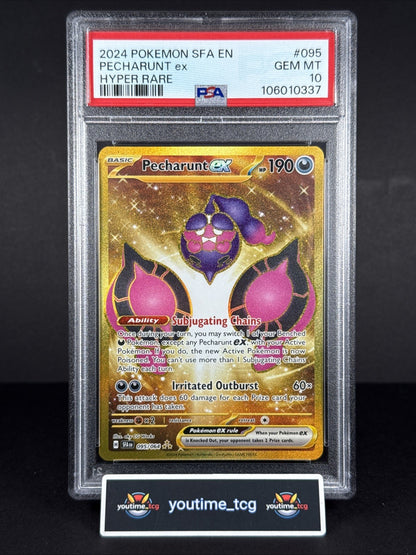 2024 Pokemon Sfa En-Shrouded Fable Hyper Rare Pecharunt Ex #095 PSA 10