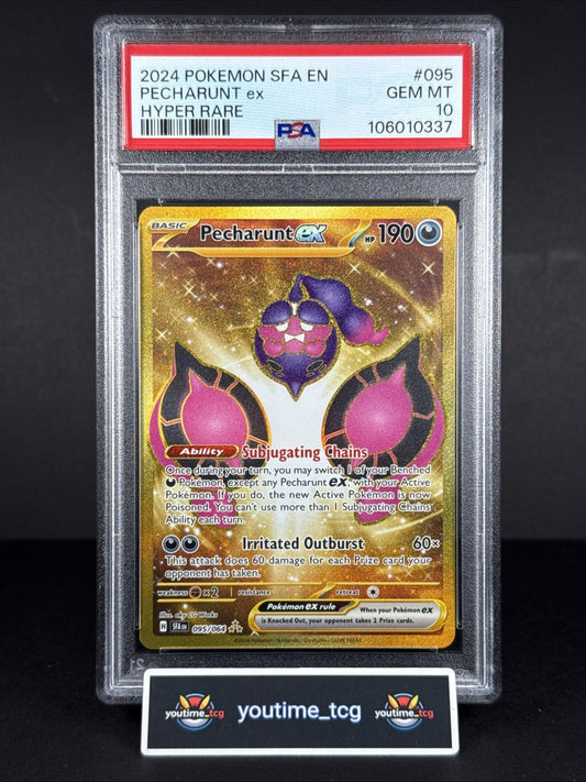 2024 Pokemon Sfa En-Shrouded Fable Hyper Rare Pecharunt Ex #095 PSA 10
