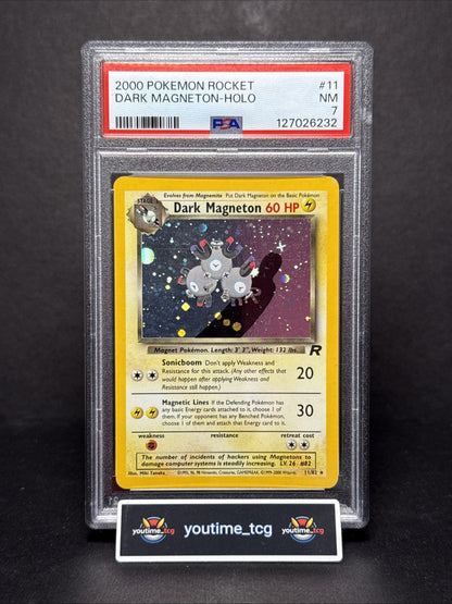2000 Pokemon Rocket Dark Magneton-Holo #11 PSA 7