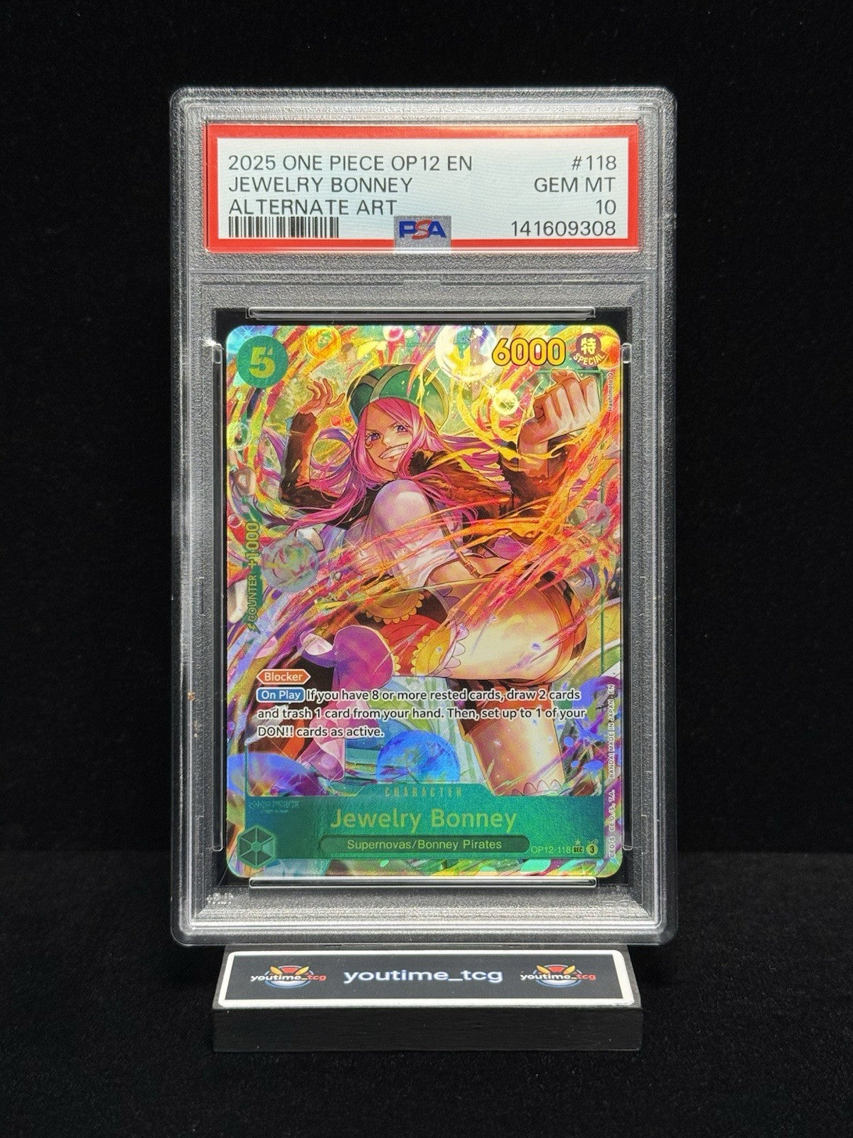 2025 One Piece Op12-Legacy Of The Master Jewelry AA Bonney #118 PSA 10