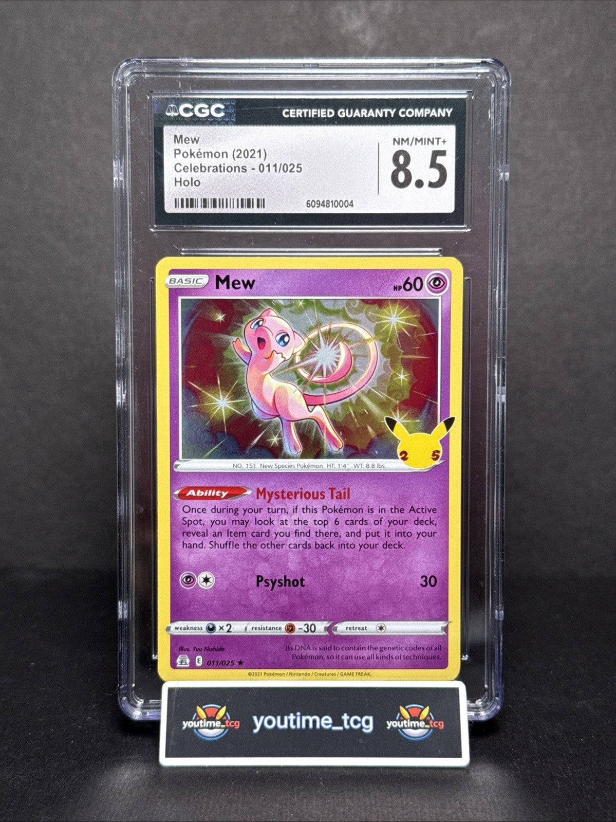 2021 Celebrations Mew #011 CGC 8.5