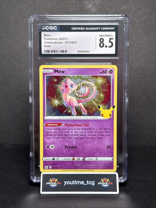 2021 Celebrations Mew #011 CGC 8.5