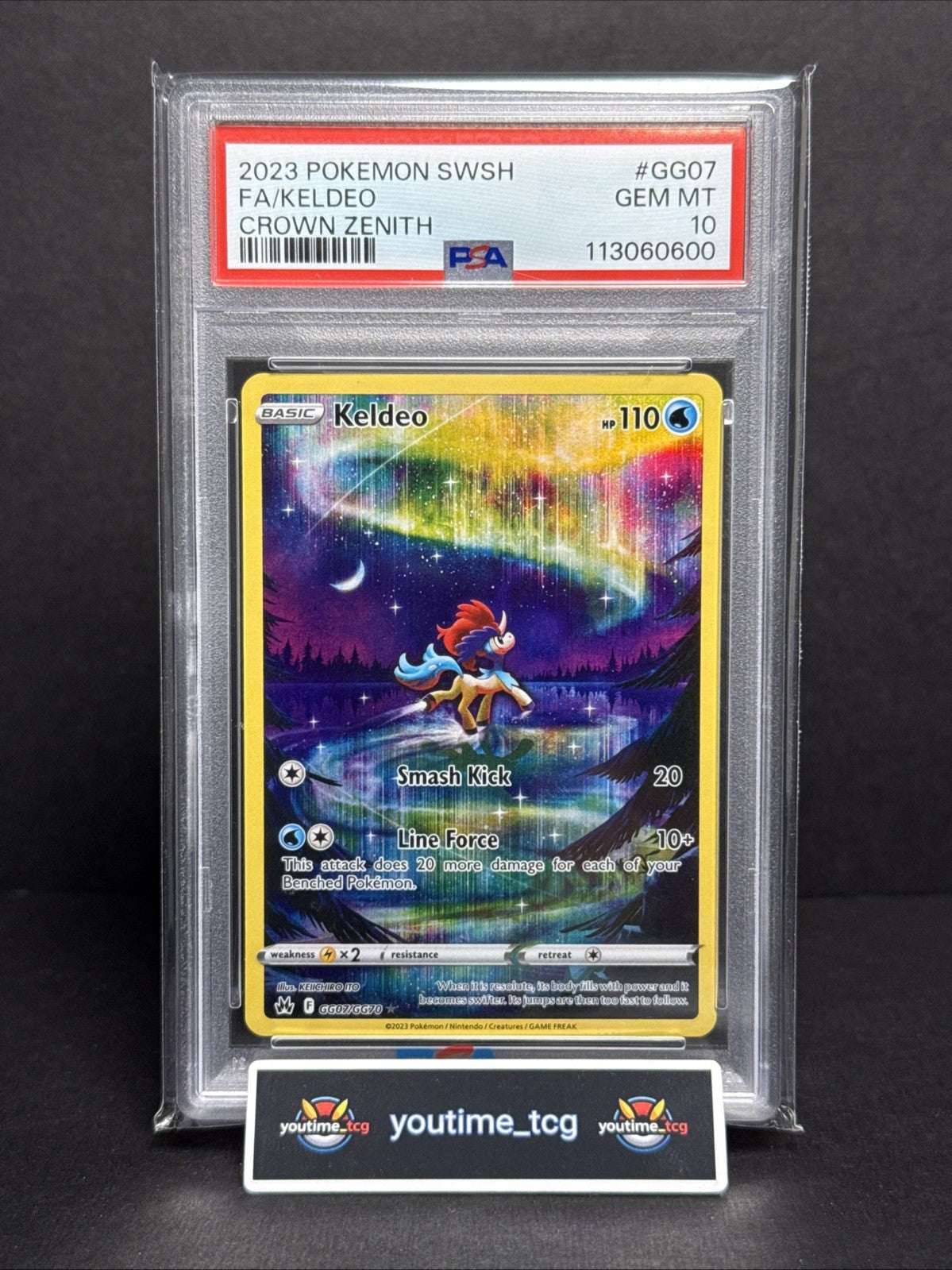 2023 Pokemon Sword And Shield Crown Zenith Fa Keldeo #GG07 PSA 10