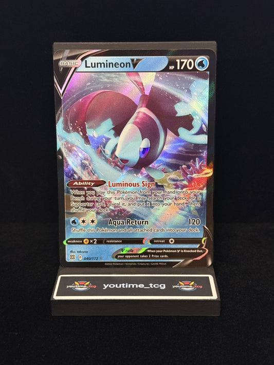 Pokemon Brilliant Stars Ultra Rare Lumineon V #040