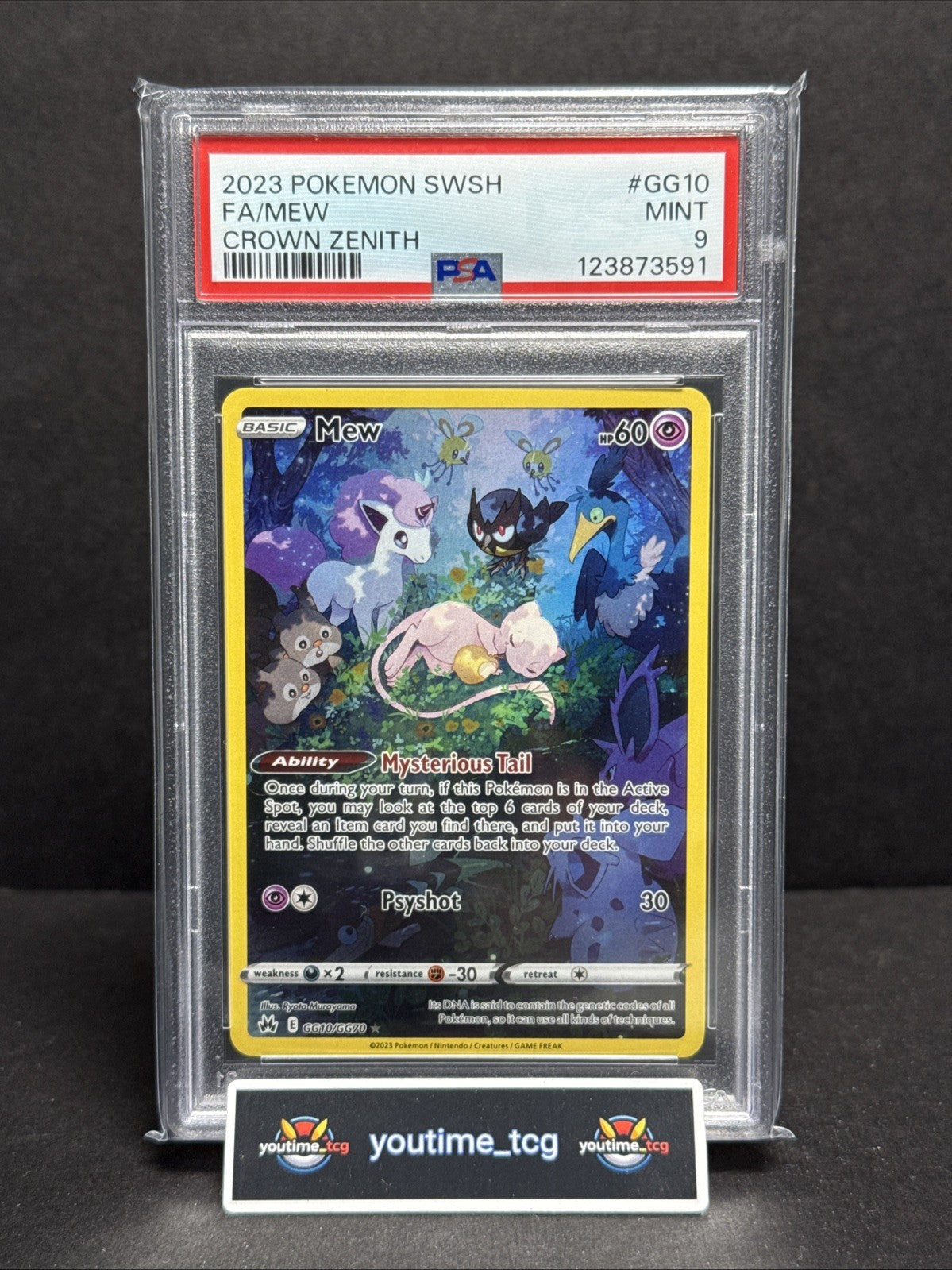 2023 Pokemon Sword And Shield Crown Zenith Fa Mew #GG10 PSA 9