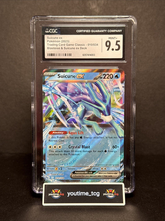 2023 Trading Card Game Classic Suicune ex #010 CGC 9.5