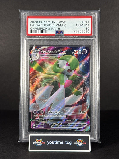 2020 Pokemon Sword & Shield Champion's Path Fa Gardevoir Vmax #017 PSA 10