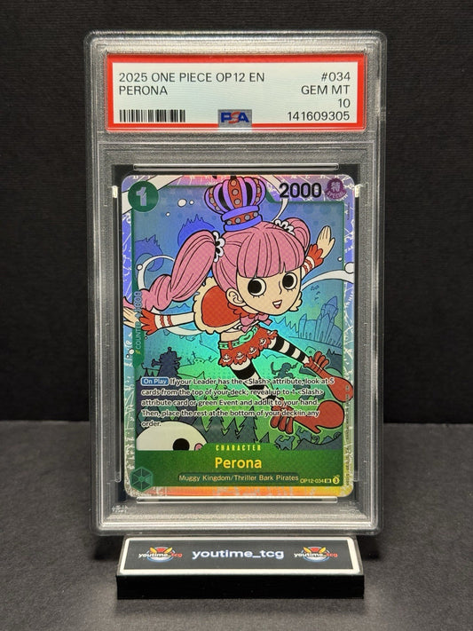 2025 One Piece Op12-Legacy Of The Master Perona #034 PSA 10