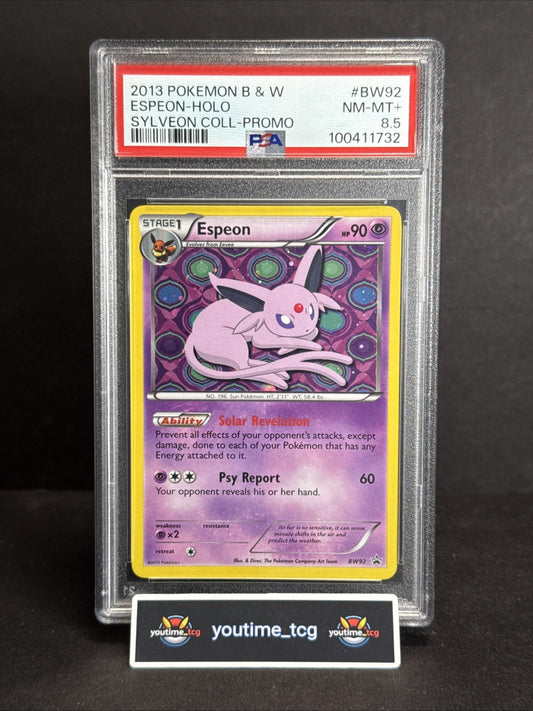 2013 Pokemon Black & White Promo Espeon-Holo #BW92 PSA 8.5 (POP 5)