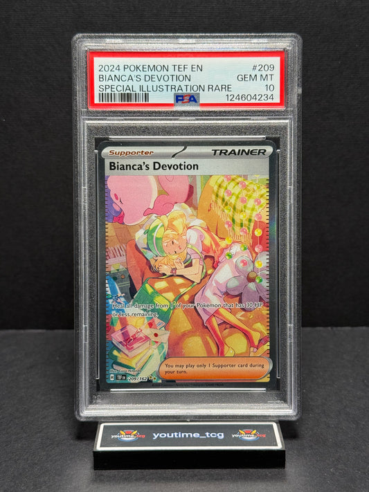 2024 Pokemon Tef En-Temporal Forces Special Illustration Rare Bianca's Devotion #209 PSA 10