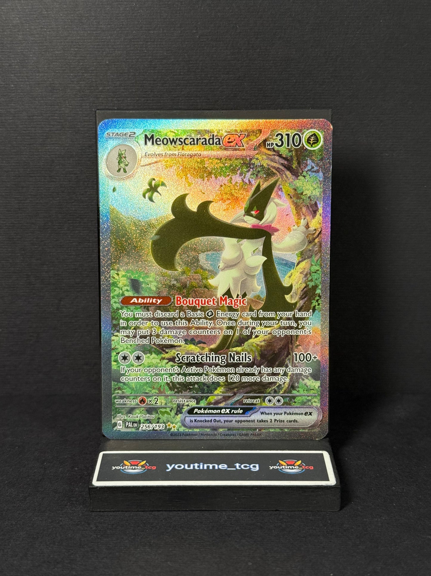 Pokemon Paldea Evolved Special Illustration Rare Meowscarada ex #256