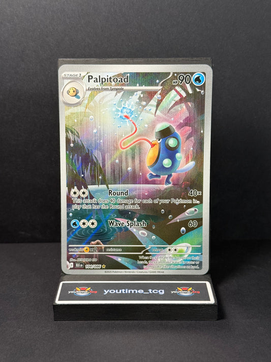 Pokémon SV: Black Bolt Illustration Rare Palpitoad #104