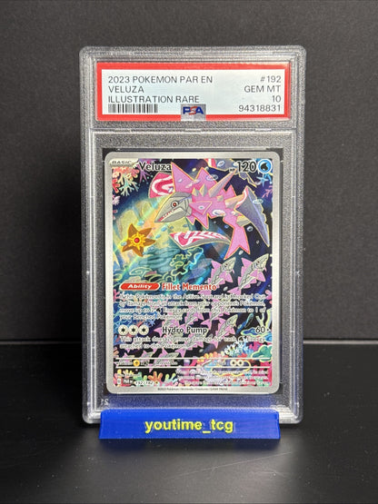 2023 Pokemon Par En-Paradox Rift Illustration Rare Veluza #192 PSA 10