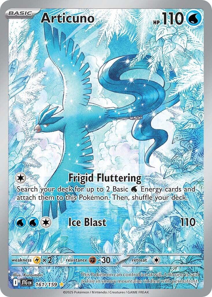 2025 Pokemon Jtg En-Journey Together Illustration Rare Articuno #161 PSA 10